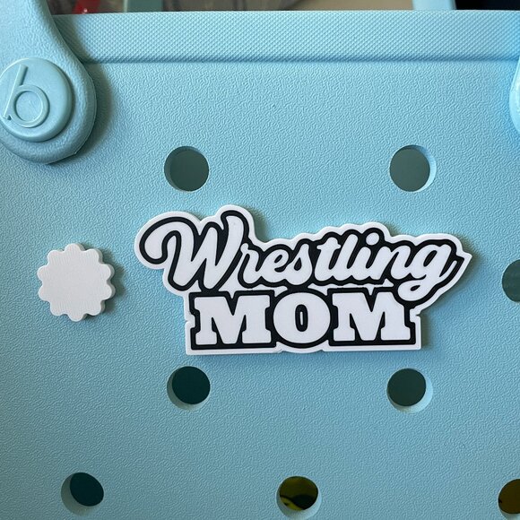 Screw Back Wrestler Mom Bogg Charm-Wrestling Mom Bogg Bit-Wrestler Bogg Charm - Picture 2 of 2